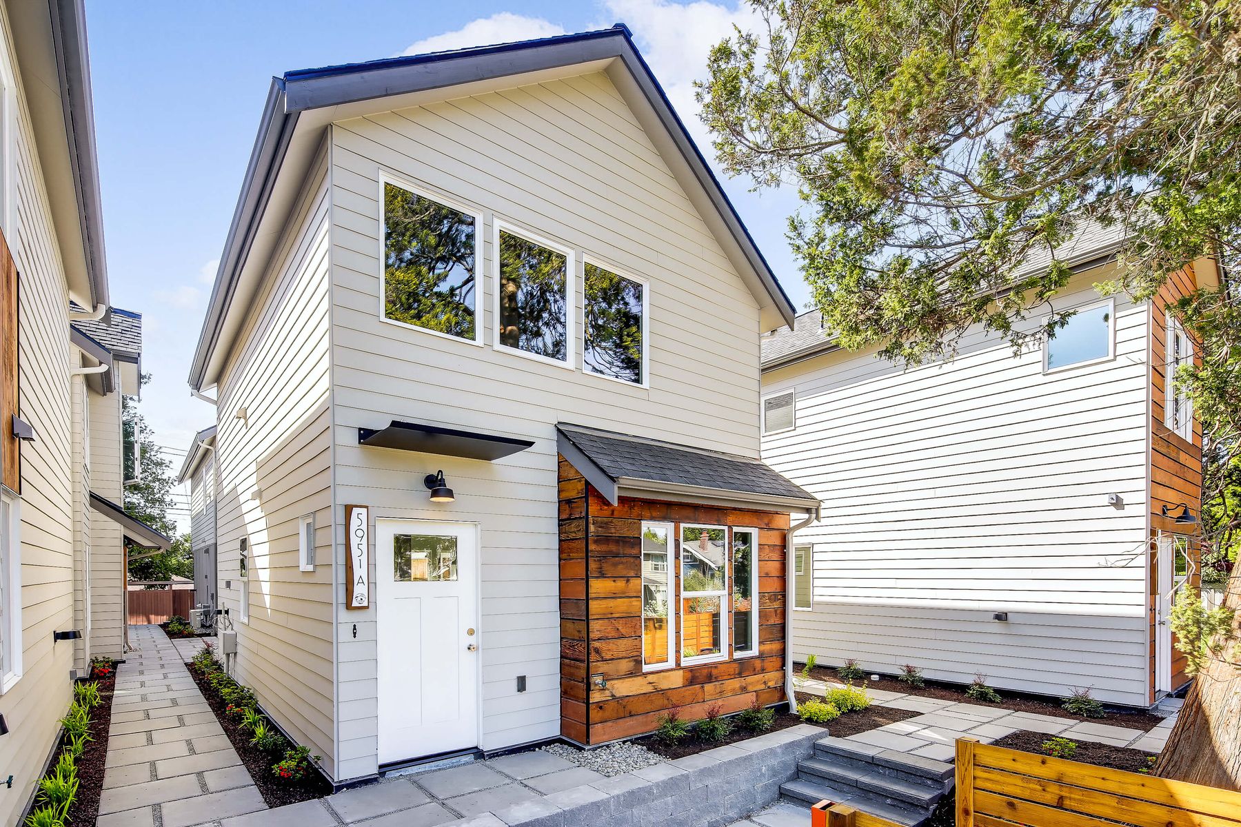 Cottage exterior with cedar accents