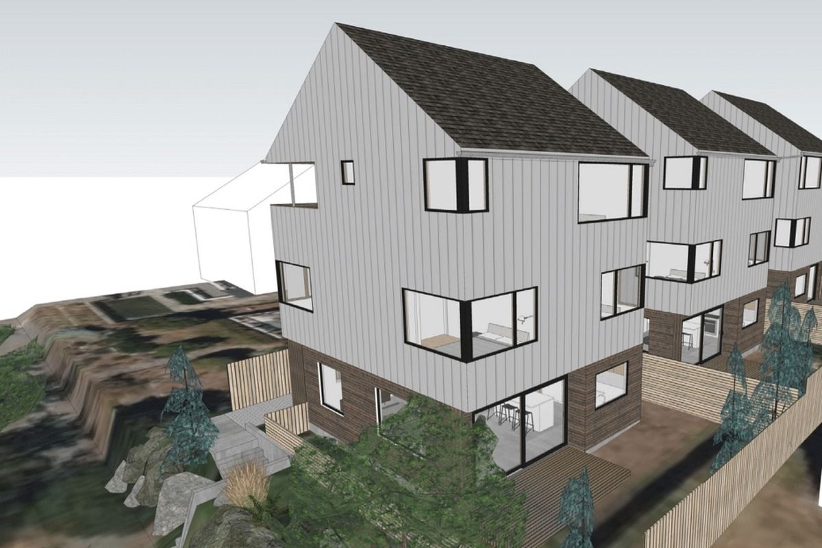 Rendering of the West Seattle Lookout homes